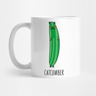 Funny cat as a cucumber Mug